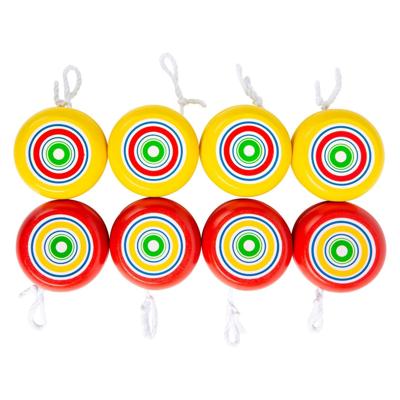 Small Foot houten jojo geel en rood, set van 8 Small Foot houten jojo geel en rood, set van 8