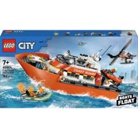 LEGO® CITY 6585657 Reddingsboot van de kustwacht met helikopter (60504) - thumbnail