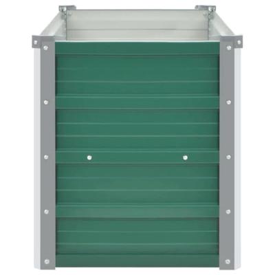 Plantenbak verhoogd 160x40x45 cm gegalvaniseerd staal groen
