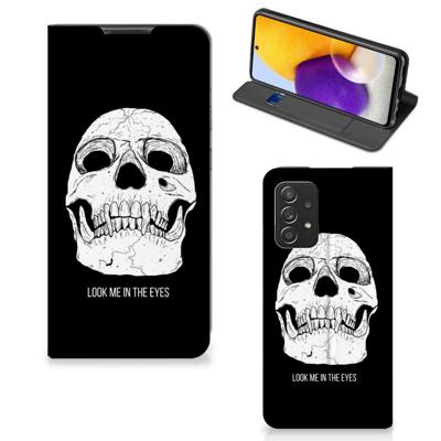 Mobiel BookCase Samsung Galaxy A72 (5G/4G) Skull Eyes Mobiel BookCase Samsung Galaxy A72 (5G/4G) Skull Eyes
