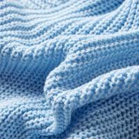 Kindervest gebreid 116 blauw - thumbnail