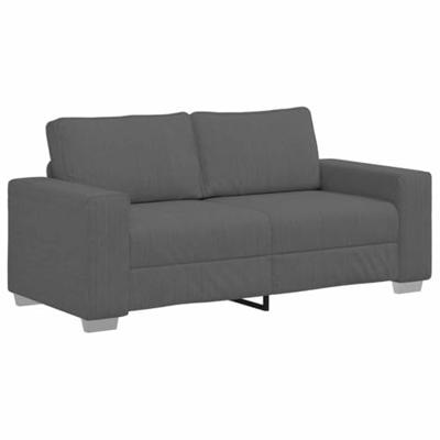 Loveseat bank 140 cm corduroy stof donkergrijs Loveseat bank 140 cm corduroy stof donkergrijs