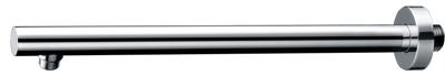 Luxe muuruitloop rond muurbevestiging 45cm chroom Luxe muuruitloop rond muurbevestiging 45cm chroom
