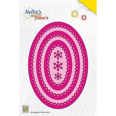 Nellie's Choice • multi frame dies geschulpt ovaal 7st.