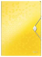 Leitz WOW elastomap met 3 kleppen, uit PP, ft A4, geel - thumbnail