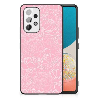 Samsung Galaxy A53 Bloemen Hoesje White Flowers