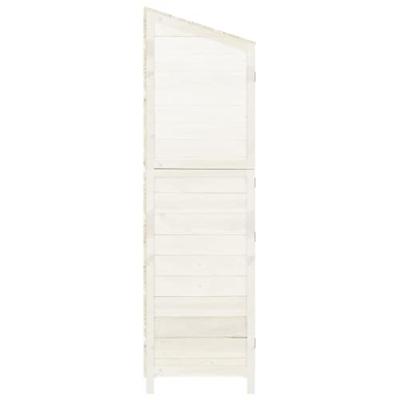 VidaXL Tuinschuur 55x52x174,5 cm massief vurenhout wit VidaXL Tuinschuur 55x52x174,5 cm massief vurenhout wit