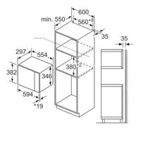 Magnetron Siemens AG BE525LMB1 Zwart 800 W - thumbnail