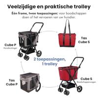 Winkelwagen Carlett CUBE S RUBY Rood - thumbnail