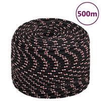 Boot touw 10 mm 500 m polypropyleen zwart - thumbnail