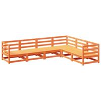 6-delige Loungeset massief grenenhout wasbruin - thumbnail