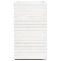 Plantenbak 70x40x72 cm massief grenenhout wit - thumbnail