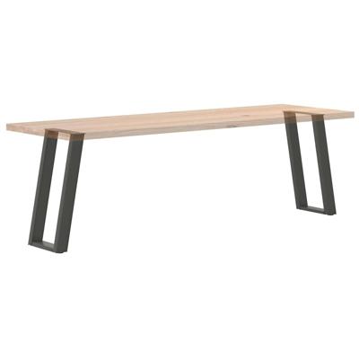 Salontafelpoten 2 st U-vormig 30x(30-31) cm staal antraciet - thumbnail