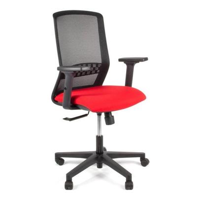 Linea Fabbrica Tekna 01 Zwart/Rood Bureaustoel met 2D Armleuning Linea Fabbrica Tekna 01 Zwart/Rood Bureaustoel met 2D Armleuning
