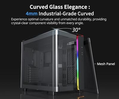 MONTECH KING 95 Tempered Glass ARGB Midi-tower PC-behuizing Zwart MONTECH KING 95 Tempered Glass ARGB Midi-tower PC-behuizing Zwart