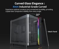 Montech KING 95 Midi-Tower Tempered Glass ARGB Zwart - thumbnail