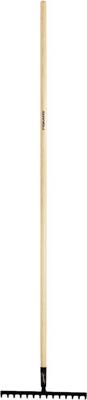 Fiskars solid houten hark met 14 tanden fsc - 1011598