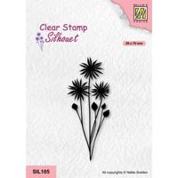 Nellie's Choice • silhouet clear stempels flowers-18 - thumbnail