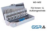 GSR 00708070 Schroefdraadsnijderset 32-delig HSS-G Metrisch M3 - M12 - thumbnail
