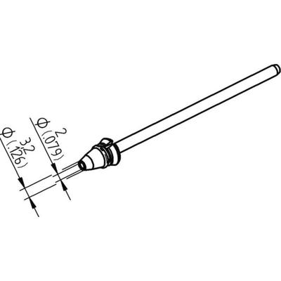 Ersa 0742ED2032H/SB Desoldeerpunt Conisch Lengte soldeerpunt: 79.25 mm Inhoud: 1 stuk(s) Ersa 0742ED2032H/SB Desoldeerpunt Conisch Lengte soldeerpunt: 79.25 mm Inhoud: 1 stuk(s)