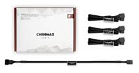 Noctua NA-SEC1 chromax.black, 3-Pins/4-Pins Verlengkabels (30cm, Zwart) - thumbnail