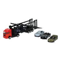 Die-cast Transporter met 4 auto's - thumbnail