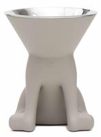 Voerbak voor honden United Pets Up Elisabeth Grijs Roestvrij staal Polyethyleen 1 L - thumbnail