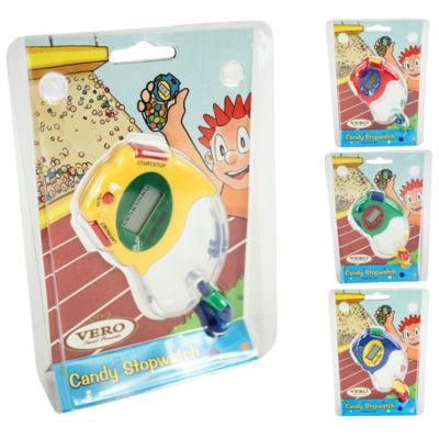 Vero Candy stopwatch op batterij 4 assorti | 24 stuks