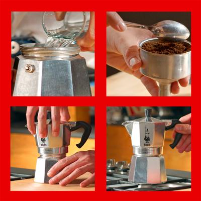 Italiaanse Koffiepot Bialetti 0001161 Zilverkleurig 60 ml - thumbnail