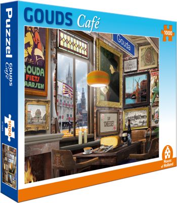 Gouds Café Puzzel 1000 Stukjes