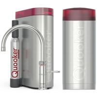 Quooker Classic Fusion Round Keukenkraan Set - Kokend Warm- en Koud Water - RVS - Inclusief COMBI+ Reservoir & CUBE - Direct Gekoeld Bruisend Water - thumbnail