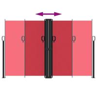 VidaXL Windscherm uittrekbaar 160x1200 cm rood - thumbnail