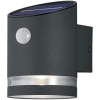 LED Buitenlamp Wandlamp 3W Warm Wit 3000K Mat Zwart RVS - thumbnail