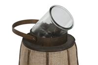 Kaarshouder Home ESPRIT Natuurlijk Jute Bamboe 33,5 x 33,5 x 66 cm - thumbnail