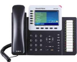 Grandstream GXP-2160 VoIP-systeemtelefoon Bluetooth, Headsetaansluiting Kleurendisplay Zwart, Zilver