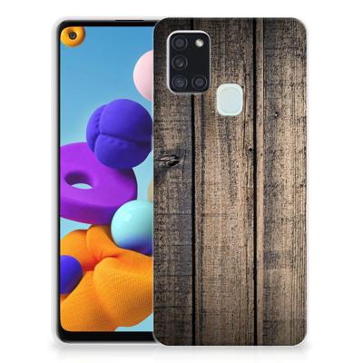 Samsung Galaxy A21s | Bumper Hoesje | Steigerhout Samsung Galaxy A21s | Bumper Hoesje | Steigerhout