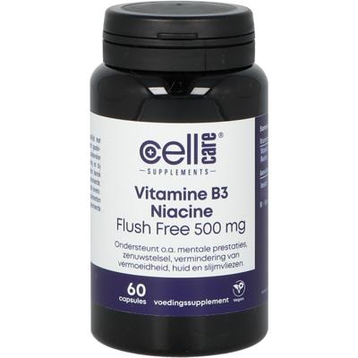 Vitamine B3 niacine flush free 500mg 60 Vegetarische capsules