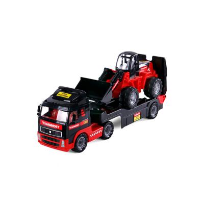Mammoet Toys Cavallino mammoet vrachtwagen met aanhanger en graafmachine