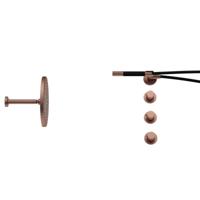 Hotbath Cobber - CB7067 - Inbouw Regendoucheset - Geborsteld Koper PVD - 2 Stopkranen - Thermostatisch - Plafondbuis 15 cm - Hoofddouche 300 mm - Staafhanddouche - met M106 - Waterbesparend - thumbnail