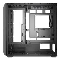 Sharkoon mk3 rgb mini tower behuizing (zwart | 2x usb-a | 1x usb-c | rgb | tempered glass) - thumbnail