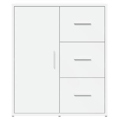 Dressoir 60x31x70 cm bewerkt hout wit