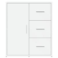 Dressoir 60x31x70 cm bewerkt hout wit - thumbnail