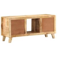 Tv-meubel 105x46x32 cm massief ruw mangohout - thumbnail