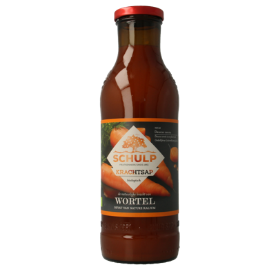 Krachtsap wortelsap puur bio 750 Milliliter