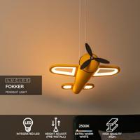 Lucide FOKKER - Hanglamp Kinderkamer - LED - 1x28W 2500K - Geel - thumbnail