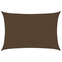 VidaXL Zonnezeil 160 g/m² 2,5x3,5 m hdpe bruin - thumbnail