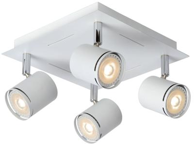 Lucide RILOU - Plafondspot - LED Dimb. - GU10 - 4x5W 3000K - Wit Lucide RILOU - Plafondspot - LED Dimb. - GU10 - 4x5W 3000K - Wit