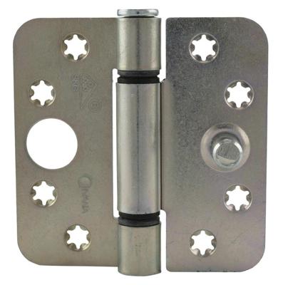 Ivana Top 140 veiligheids knopscharnier - 89x89x3mm - afgerond - verzinkt