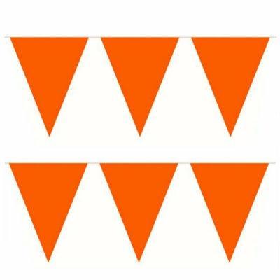 Vlaggenlijn oranje 10 meter | 24 stuks