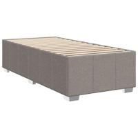 Boxspring met matras stof taupe 90x200 cm - thumbnail